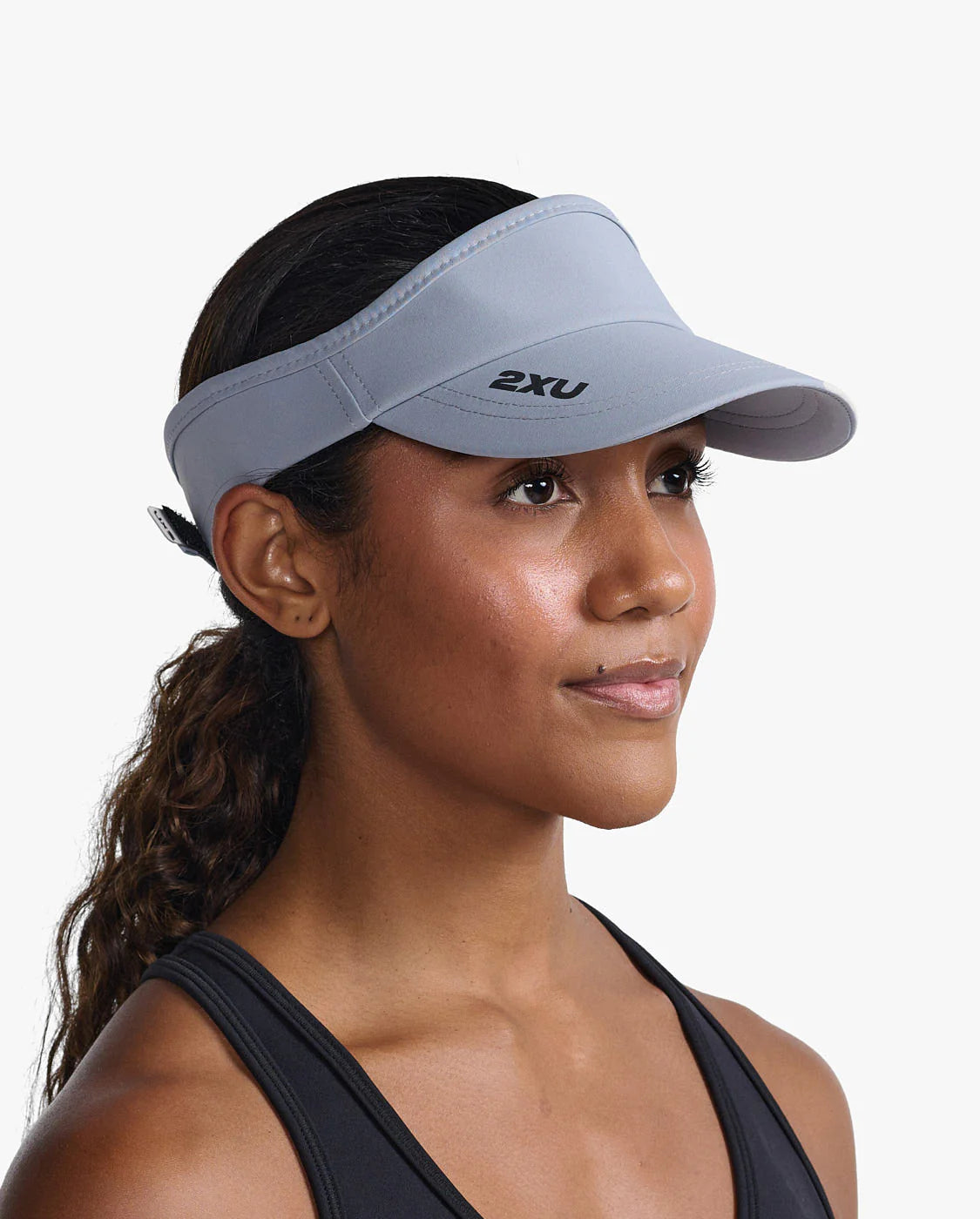 2XU Run Visor, Unisex, weathervane/black