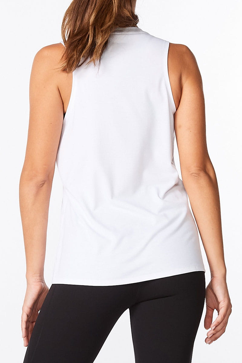 2XU Form Tank, Damen, White/Fantasy Ombre