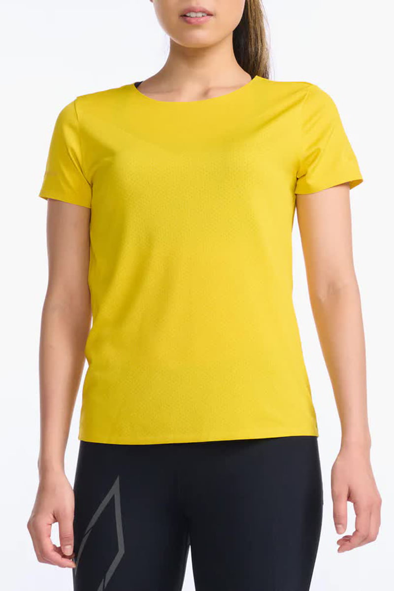 2XU Light Speed Tech Tee, T-Shirt, Damen, Sulpher/Sulpher Reflective