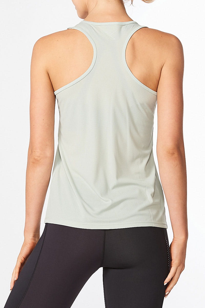 2XU Aero Singlet, Damen, Mineral/Mineral Reflective