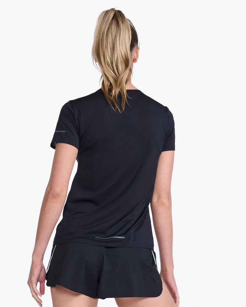 2XU Light Speed Tech Tee, T-Shirt, Damen, Black/Black Reflective