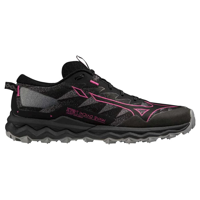 MIZUNO Wave Daichi 7 GTX, Damen, Black/Fuchsia Fedora/Quiet Shade,