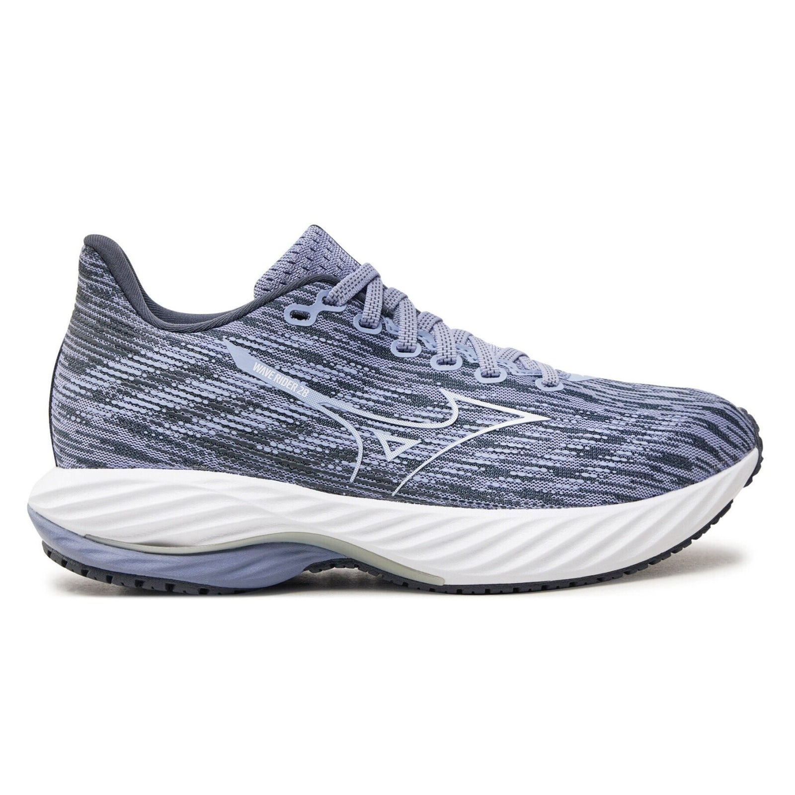 MIZUNO Wave Rider 28, Damen, Purple Impression/White/India Ink