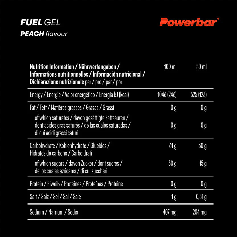 Powerbar Fuel Gel 30, Peach, 50ml