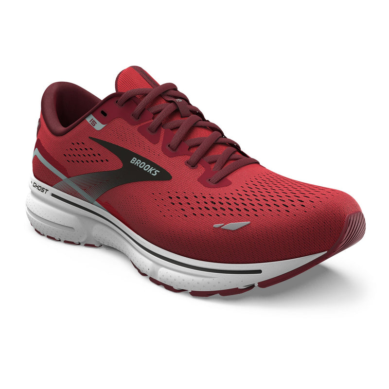 Brooks Ghost 15, Herren, Red/Blue Haze/White