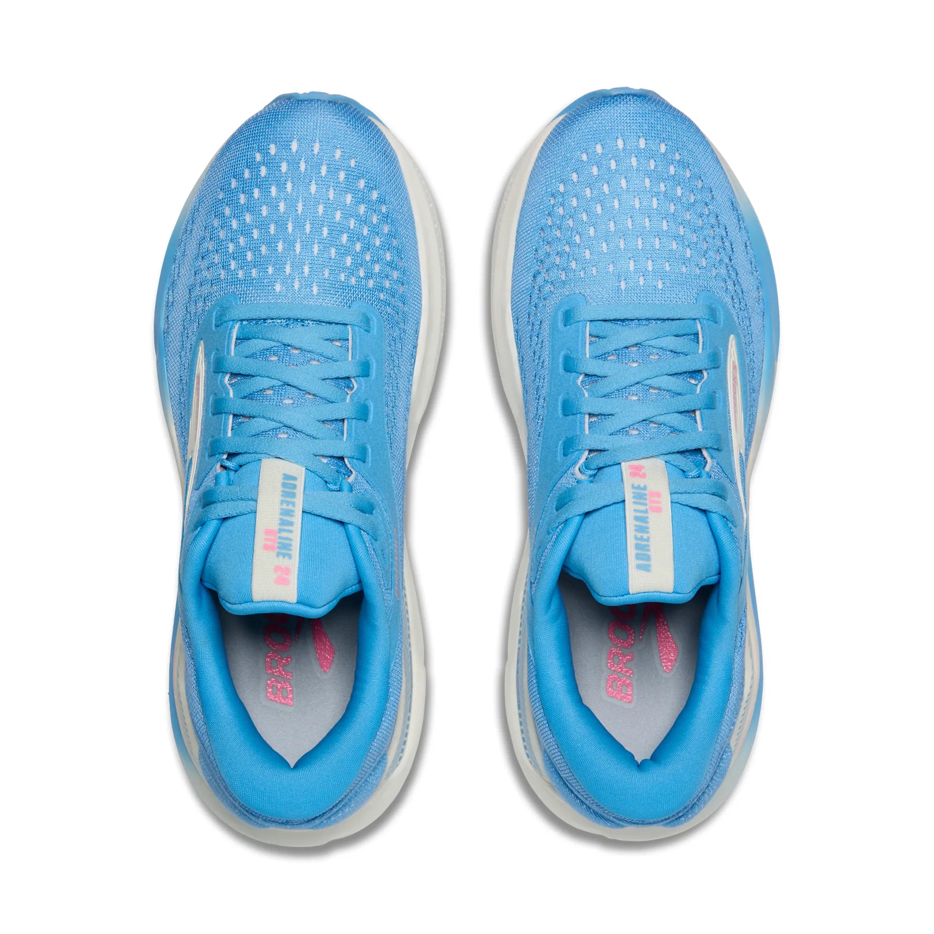 Brooks Adrenaline GTS 24, Laufschuhe, Damen, Bonnie Blue/Grey/Pink