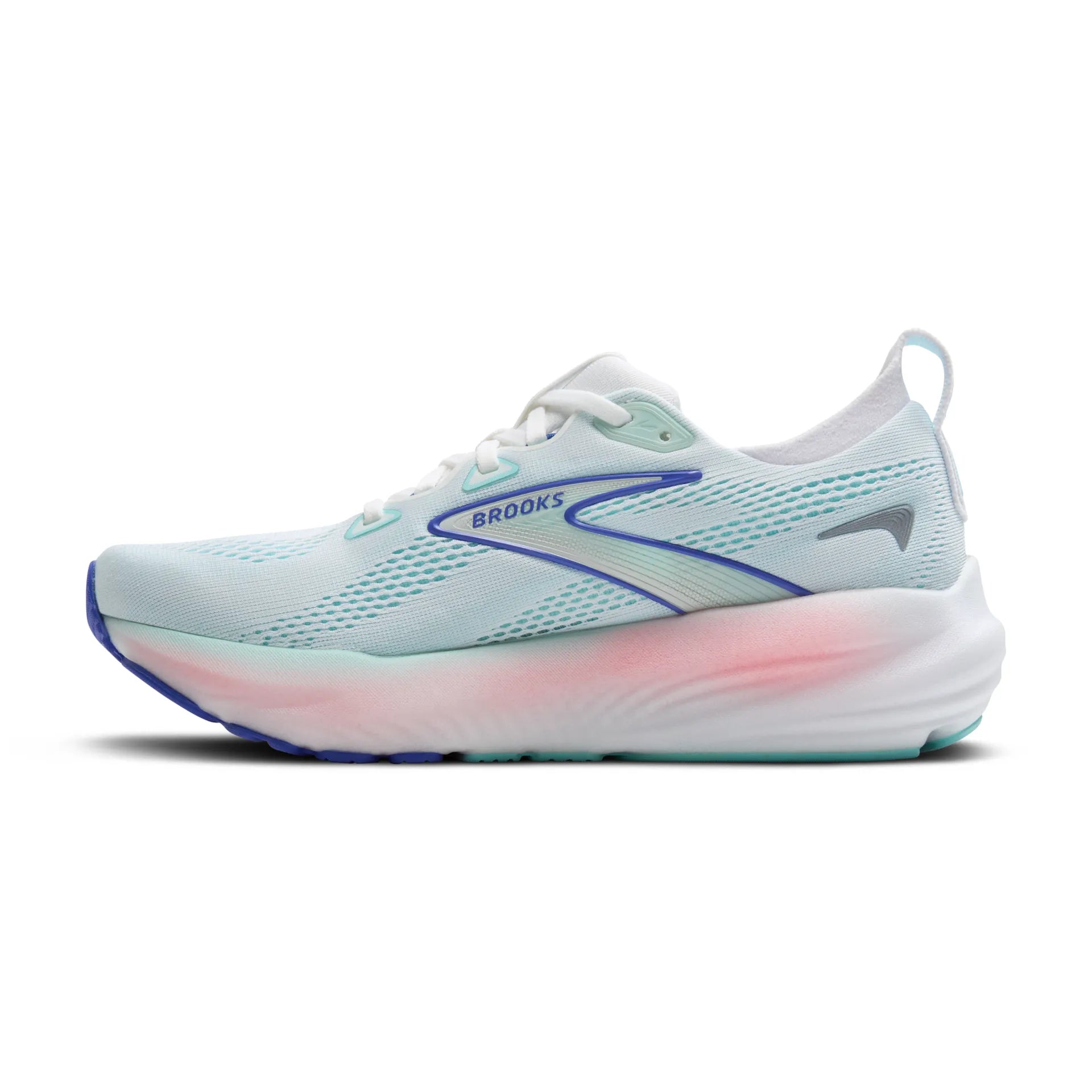 Brooks Glycerin 22, Laufschuh, Damen, White/Limpet Shell/Ampero Blue