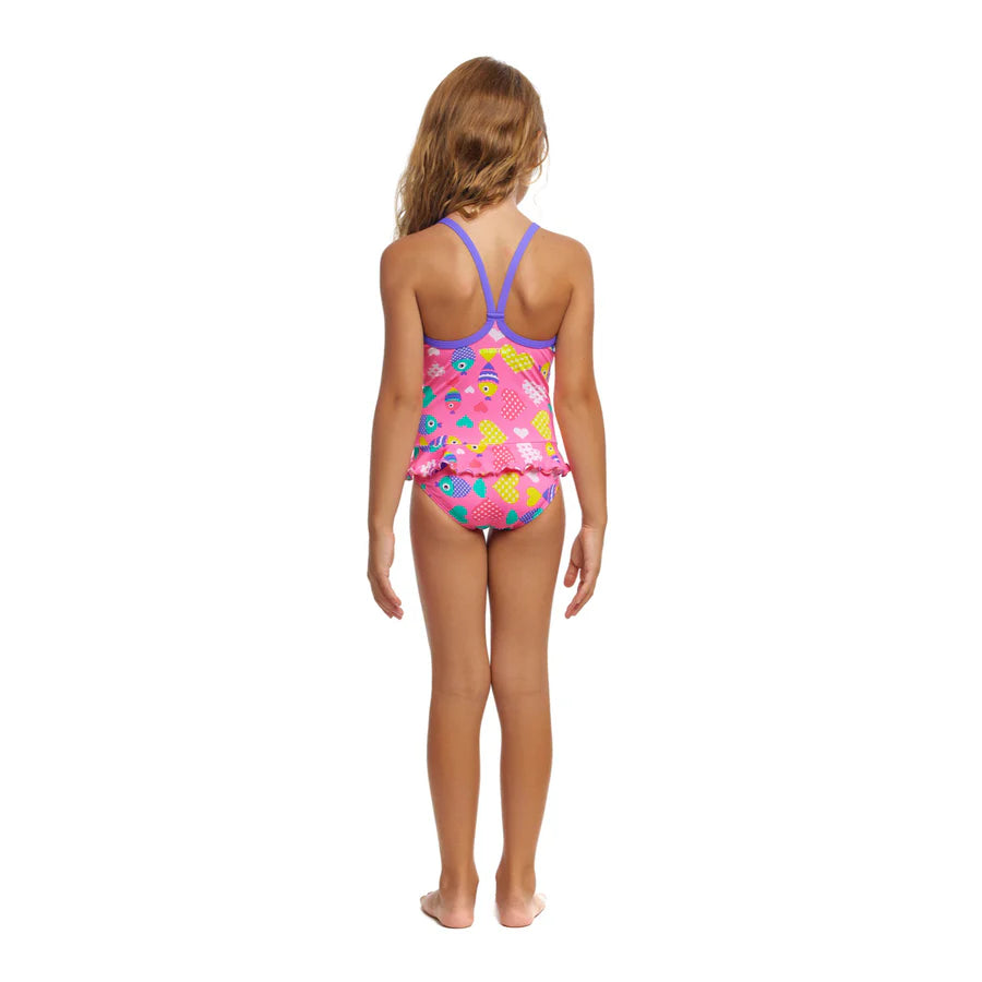 Way Funky Funkita, Belted Frill One Piece Lolly Fish, Badeanzug, Kinder