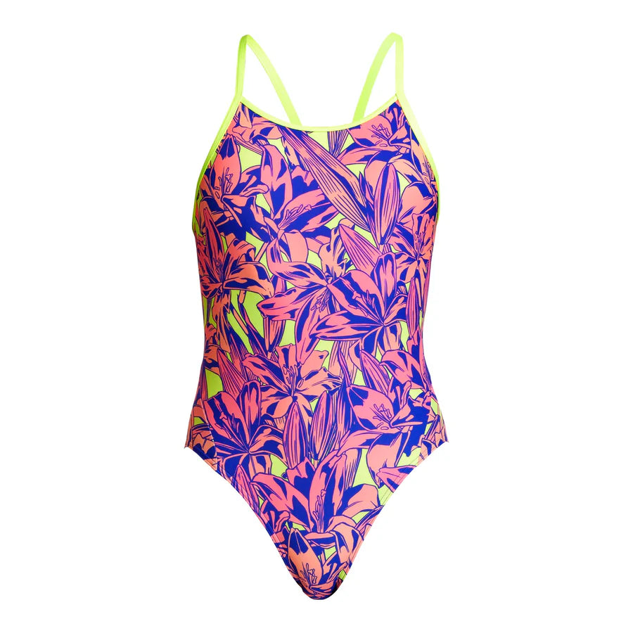 Way Funky Funkita, Diamond Back One Piece Lily Pad, Badeanzug, Kinder