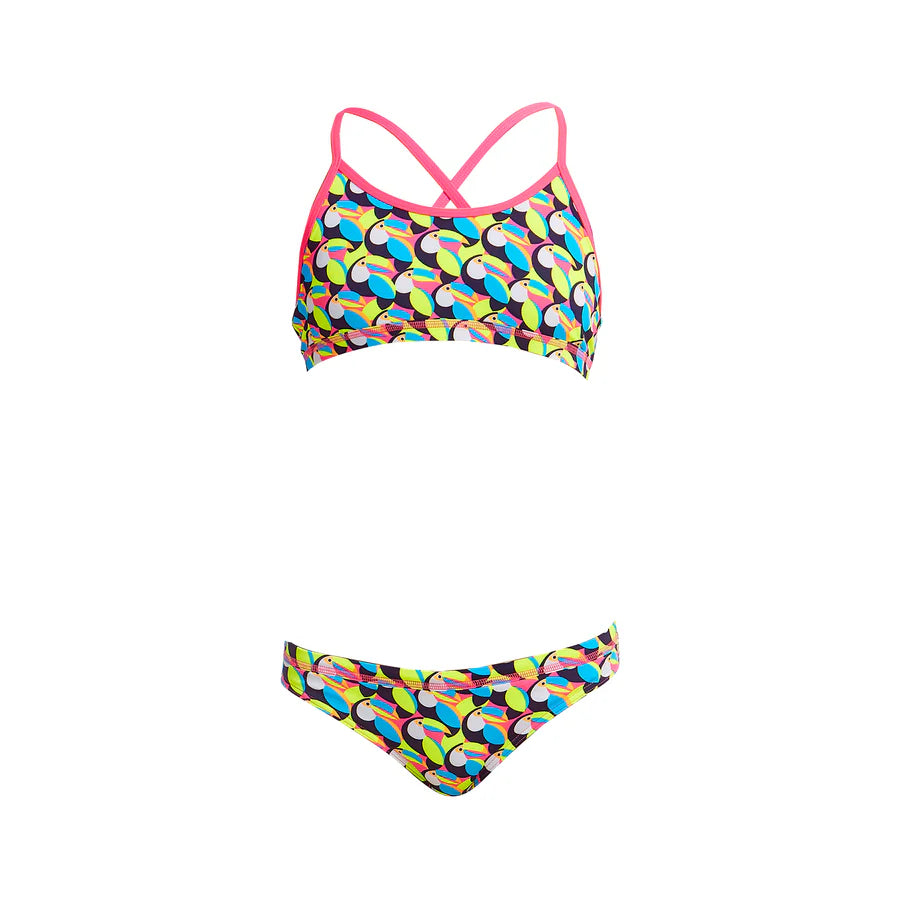 Way Funky Funkita, Eco Racerback Two Piece Toucan Do It, Zweiteiler-Badeanzug, Kinder