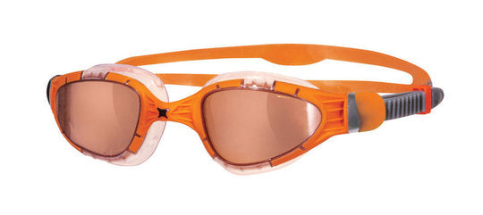 Zoggs Aqua Flex Titanium Schwimmbrille orange-clear-grey/copper titanium