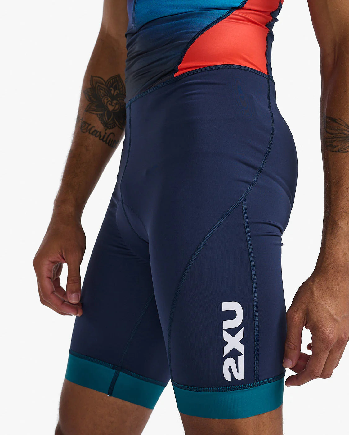 2XU Core Trisuit, Herren, poppy/midnight