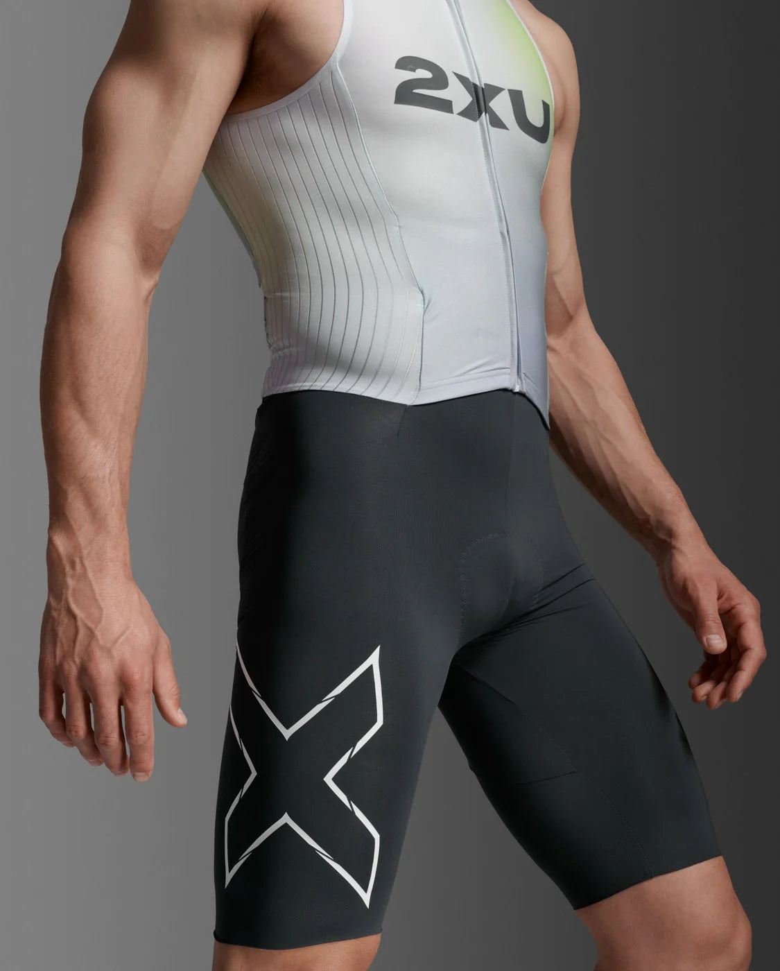 2XU Light Speed React Trisuit, Herren, Cool Matcha/India Ink