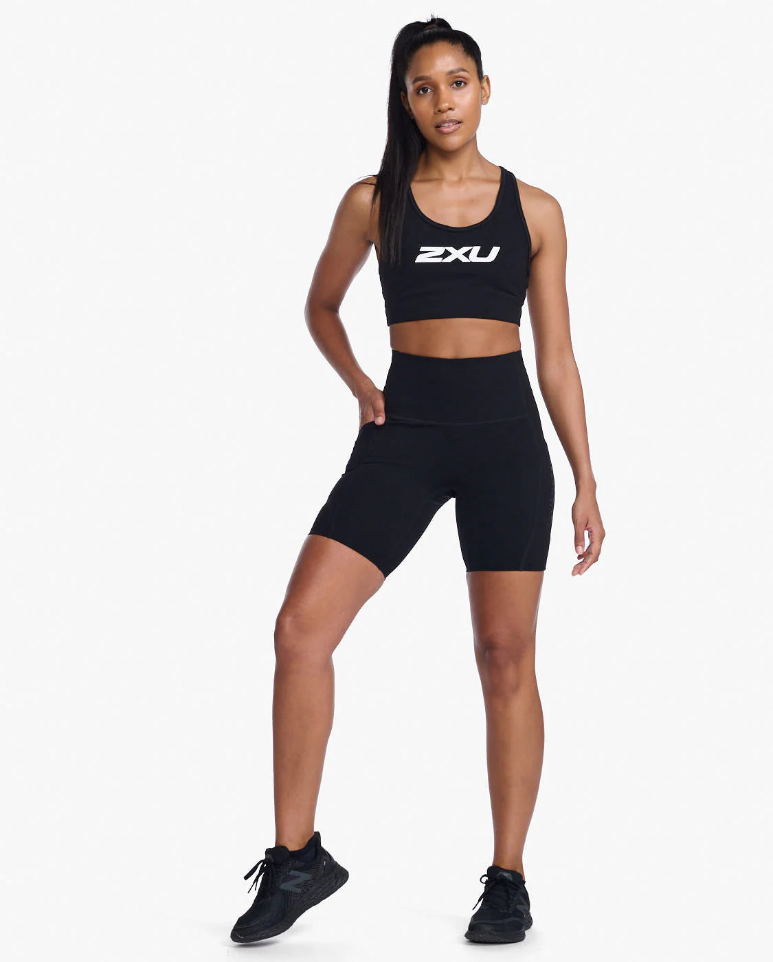 2XU Form Stash Hi-Rise Bike Shorts, Damen, Black