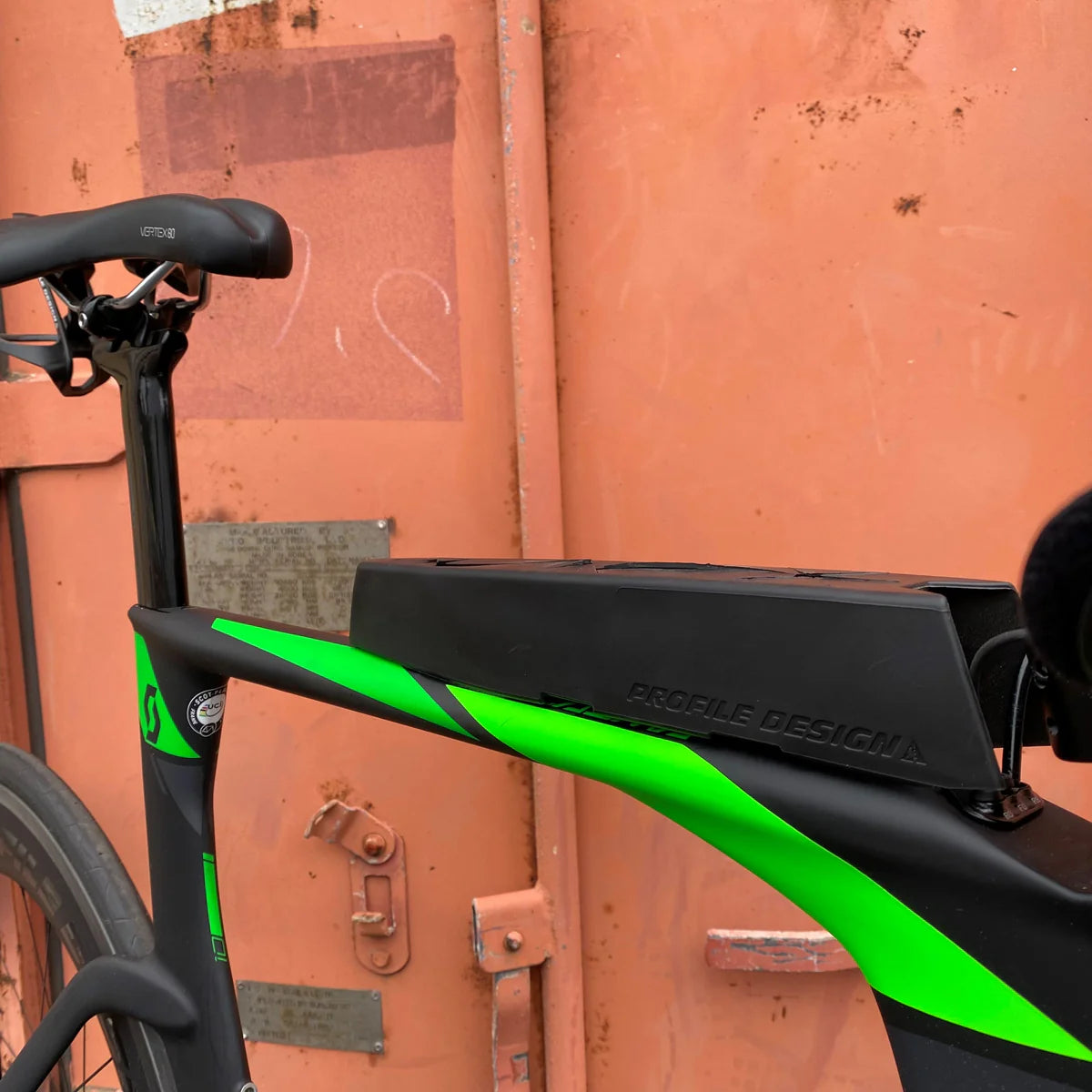 Ansicht der Box am Fahrrad