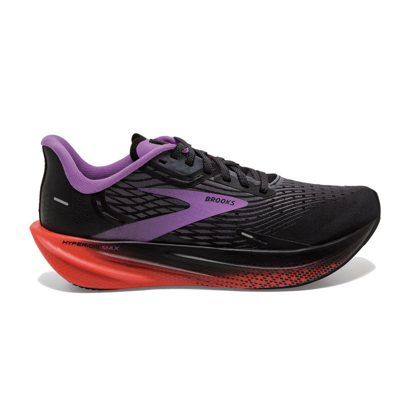 Hyperion Max, Damen, Black/Fiesta/Bellflower, schwarz/lila/rot