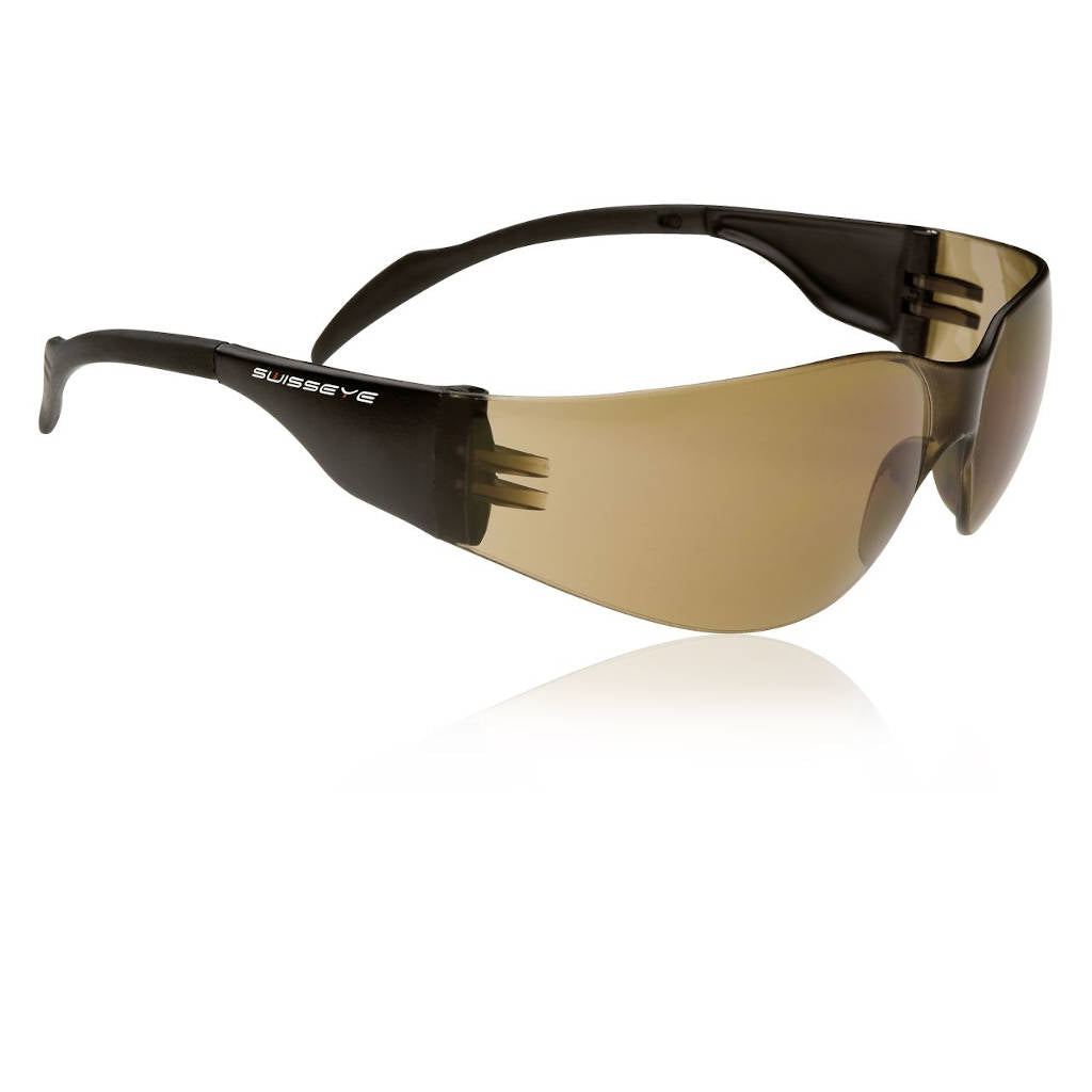 Swisseye Outbreak, schwarz, braune Gläser, Sportbrille, Radbrille