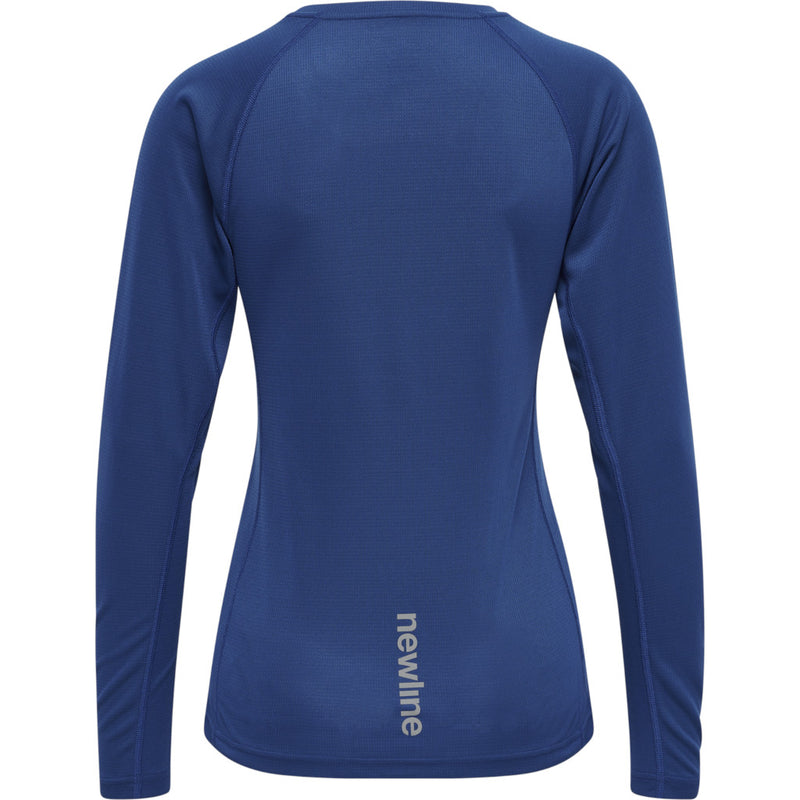 Newline Women Core Running T-Shirt L/S, Damen, true blue, blau