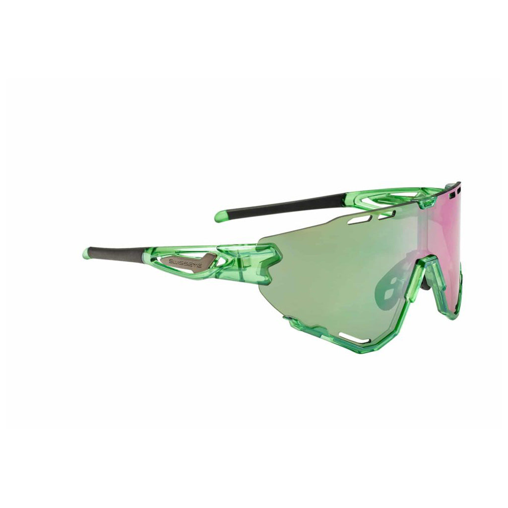 Swisseye Mantra, laser grün, Gläser smoke grün Revo, Sportbrille, Radbrille
