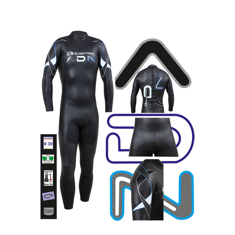 Tester Aquaman ADN Wetsuit, Neoprenanzug, Herren