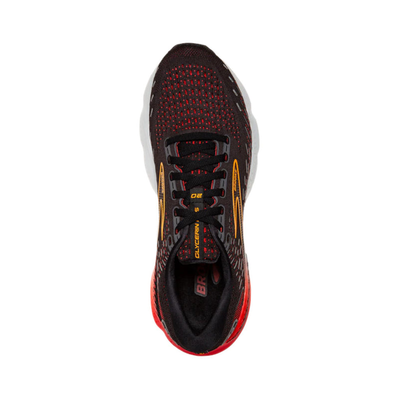 Brooks Glycerin GTS 20, Herren, black/blackened pearl/fiery red, schwarz/weiß/rot