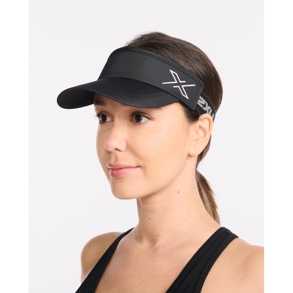 2XU Performance Visor, Unisex, schwarz