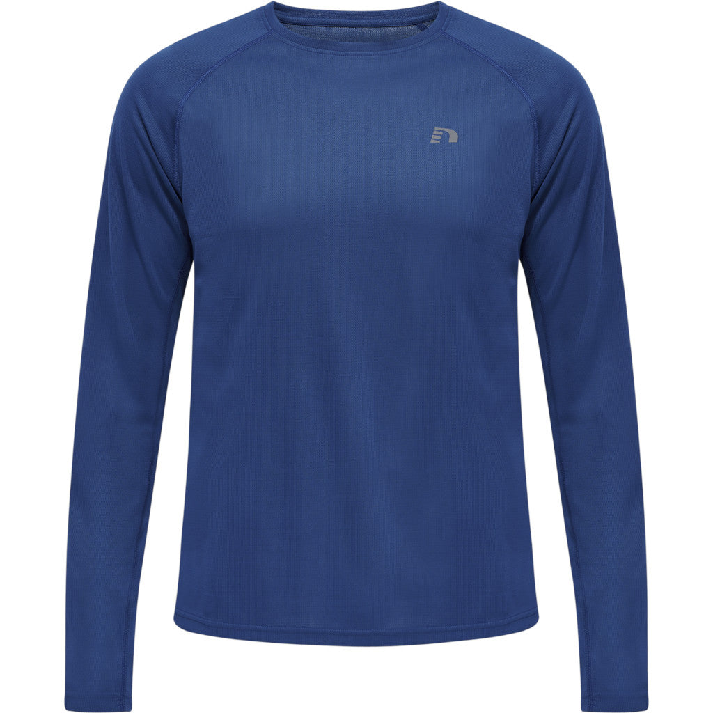 Newline Men Core Running T-Shirt L/S, Herren, true blue, blau